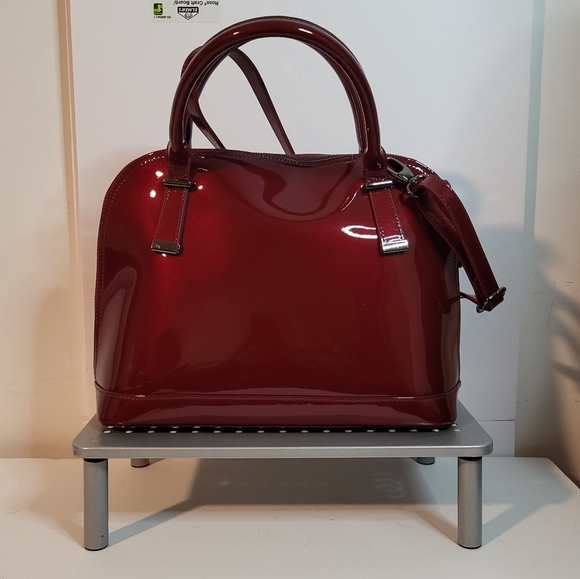 NWOT DANIER RED LEATHER PURSE - Picture 1 of 15